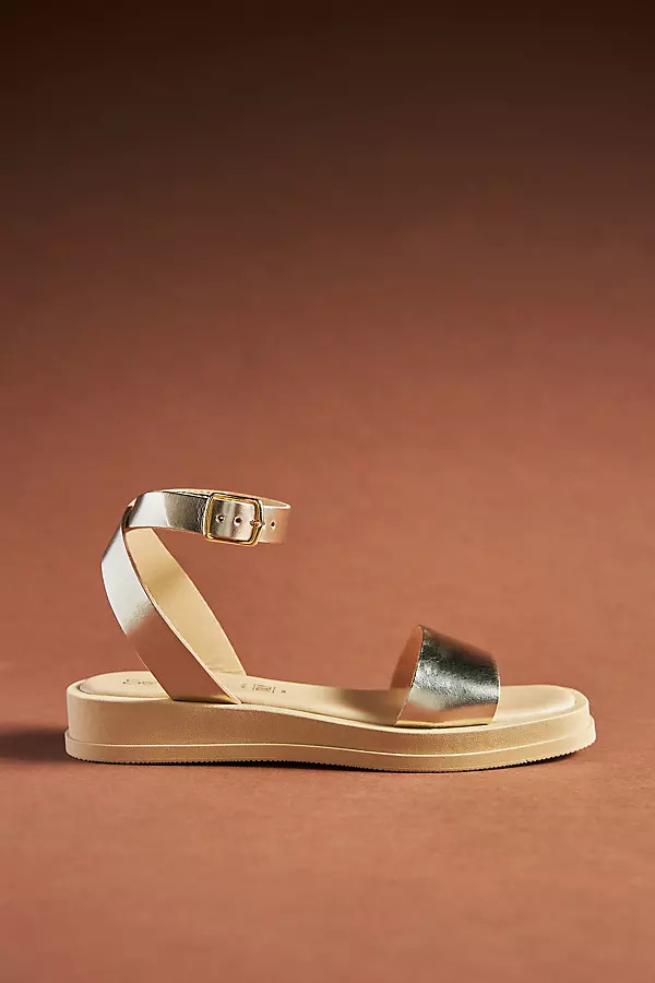 Seychelles Note To Self Sandals By Seychelles in Gold Size 7 | Anthropologie (US)