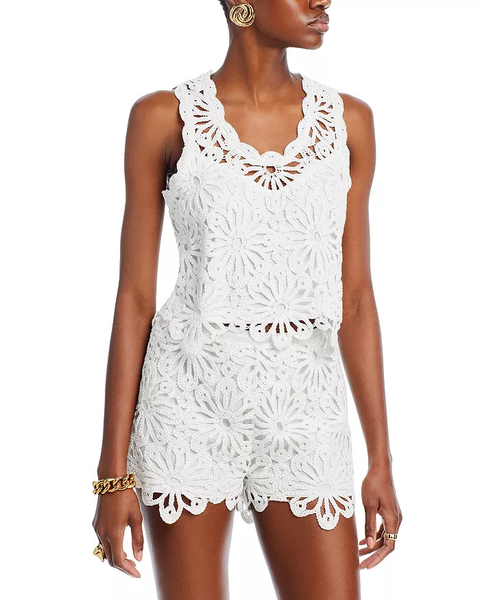 Macrame Floral Tank Top - 100% Exclusive | Bloomingdale's (US)
