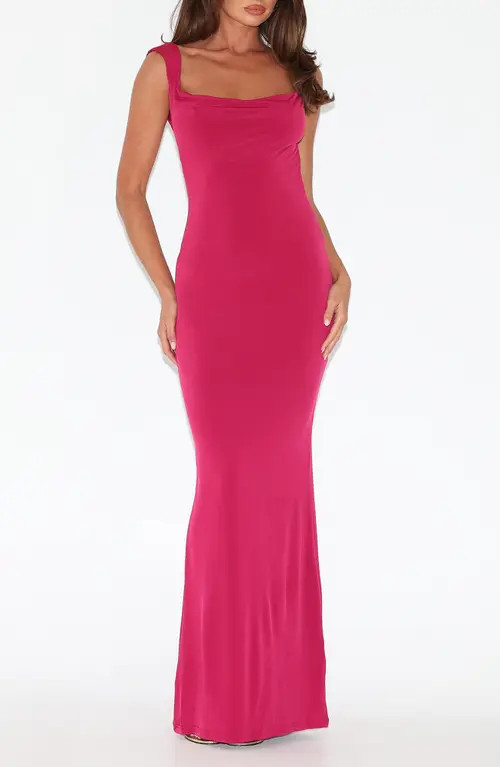 Tiger Mist Zita Open Back Evening Dress in Salsa Red at Nordstrom, Size Xx-Small | Nordstrom