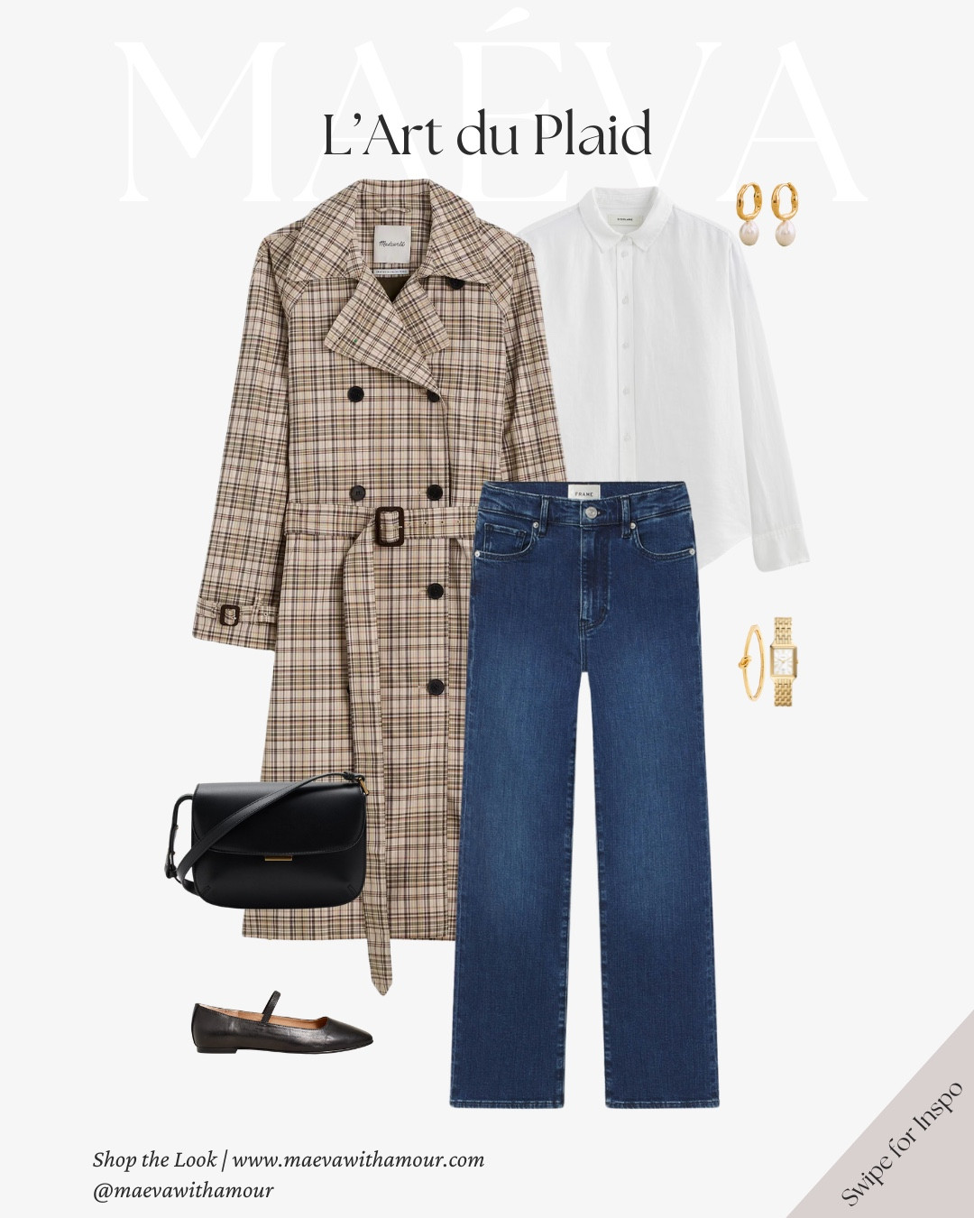 Plaid, coats, and a touch of French-inspired flair ✨ This 4-look plaid edit is all about outerwear that feels both timeless and current 🤎 From classic trench coats to tailored blazers, each piece is styled to bring ease, polish, and that little je ne sais quoi we love for fall 🍂

🤎 Adore these looks? Comment SHOP to receive a DM with the link or head to the link in bio to shop the outfits & more! 

👉 Save & Follow to discover French-inspired style and wardrobe tips, designed to elevate your everyday fashion!

With Amour, M.

#plaid #trenchcoat #earlyfall #outfitinspo #stylingtips #frenchstyle  

#LTKSeasonal #LTKStyleTip #LTKxMadewell