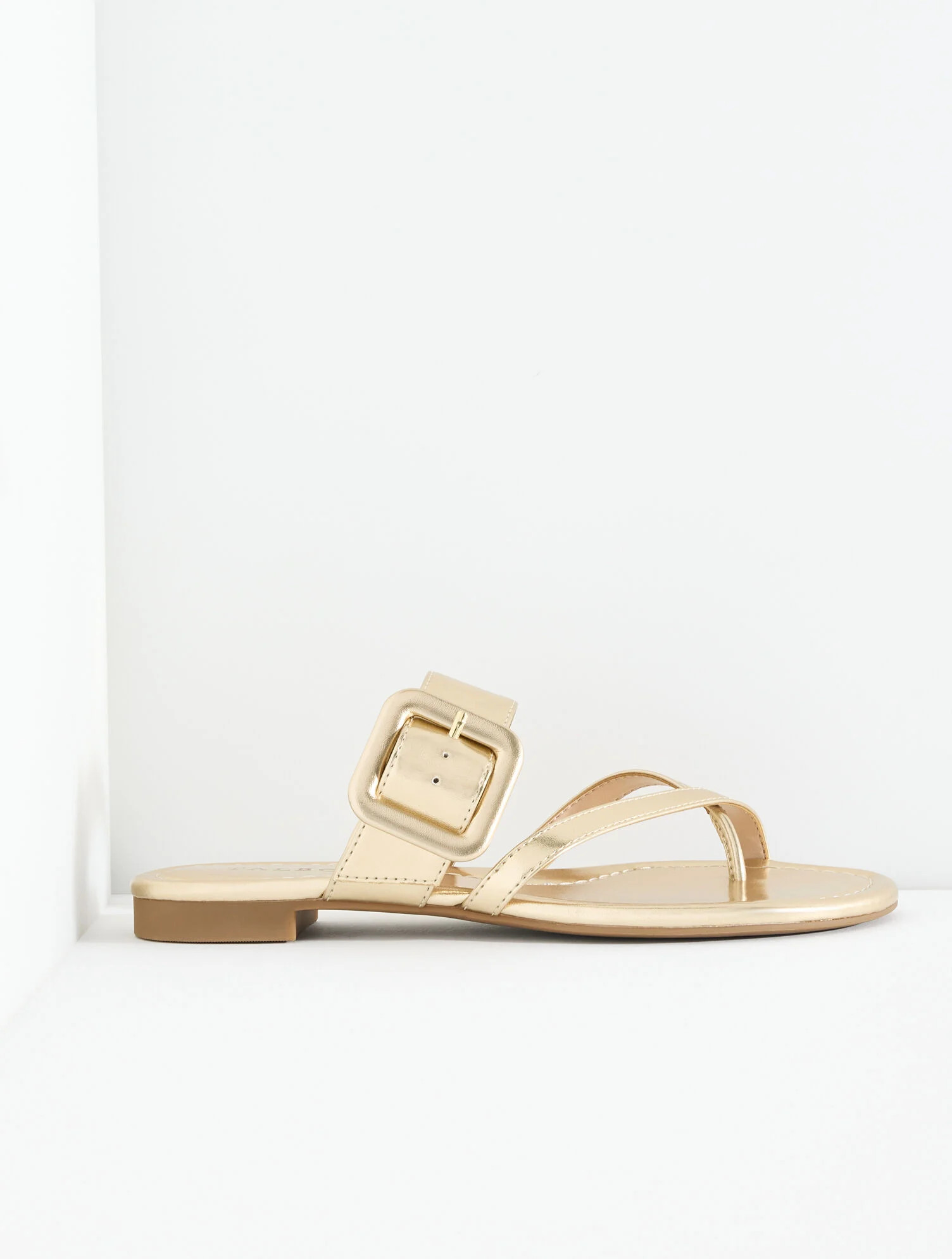 Camy Buckle Slides - Metallic | Talbots