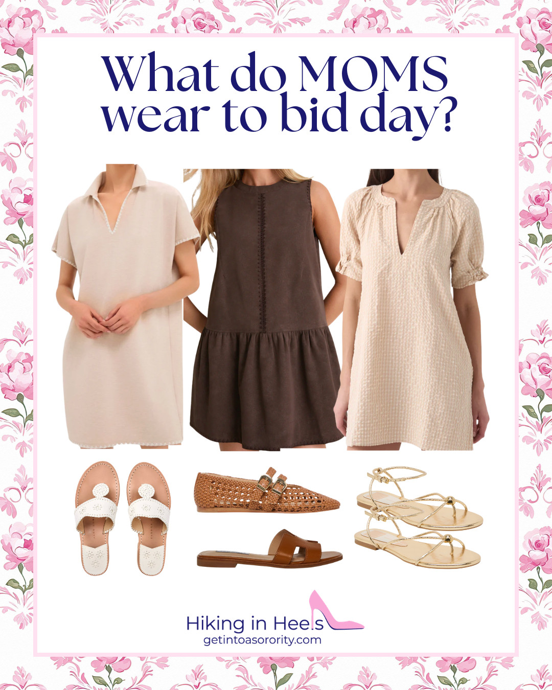 Bid Day inspo for the rush mamas! 🤎 👡 

 #LTKootd #LTKmomlife #LTKSeasonal