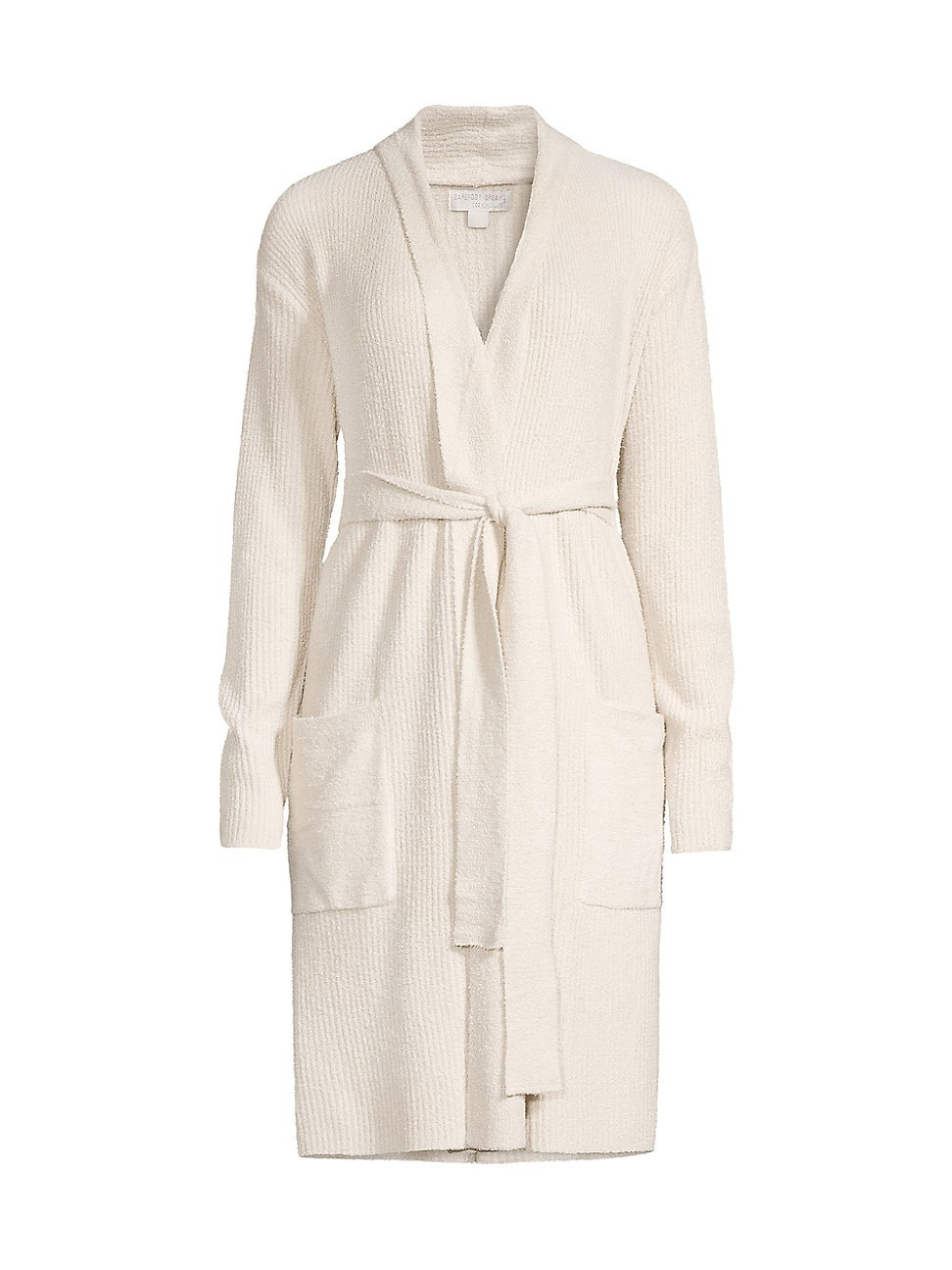 Women's CozyChic Lite Rib-Knit Robe - Stone - Size Small | Saks Fifth Avenue