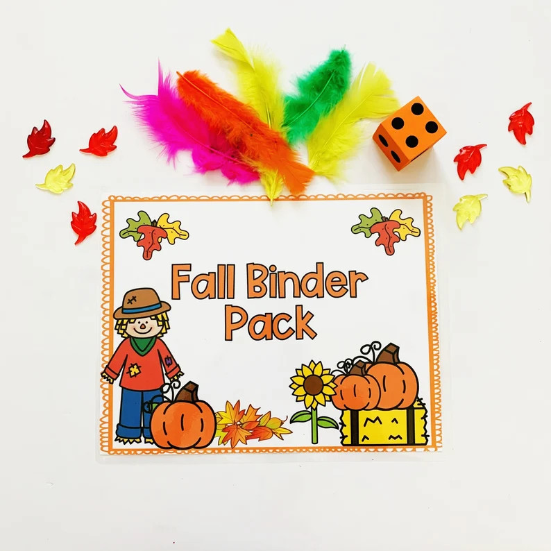 Fall Toddler/preschool Mini Activity Pack Preschool Busy Book - Etsy | Etsy (US)