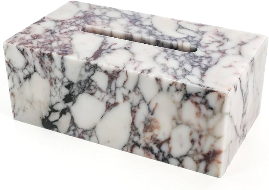 Noble and Light Luxury Natural Travertine Marble Household Tissue Box for Bathroom | Office | Des... | Amazon (US)
