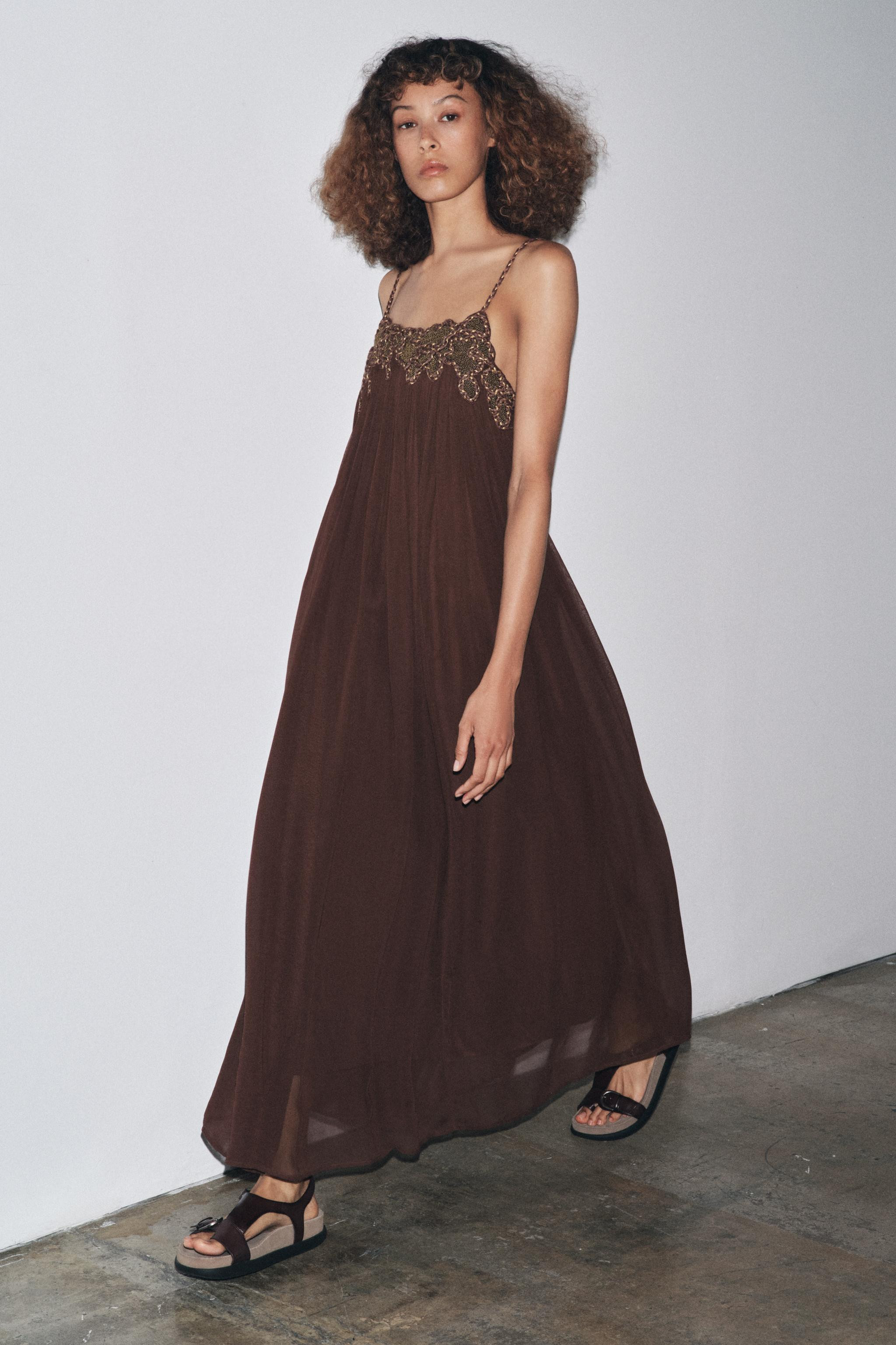 VESTITO LUNGO RICAMATO ZW COLLECTION | Zara IT