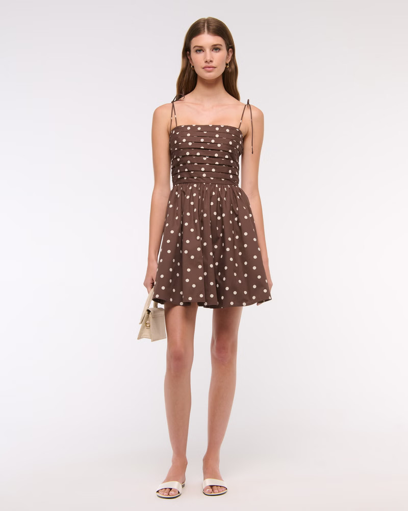 Women's The A&F Emerson Tie-Strap Mini Dress | Women's New Arrivals | Abercrombie.com | Abercrombie & Fitch (US)