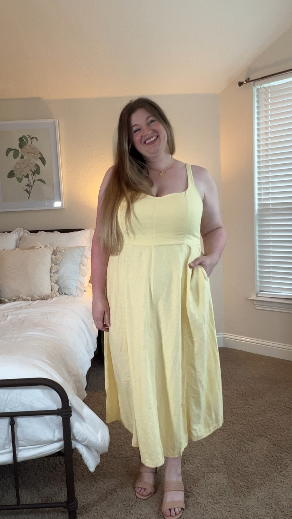 This dress is the perfect shade of butter yellow and is so flattering. I love the neckline, it has pockets, and is such a great silhouette  I’m in the XXL. 

#LTKSummerEdit #LTKFindsUnder50 #LTKPlusSize
