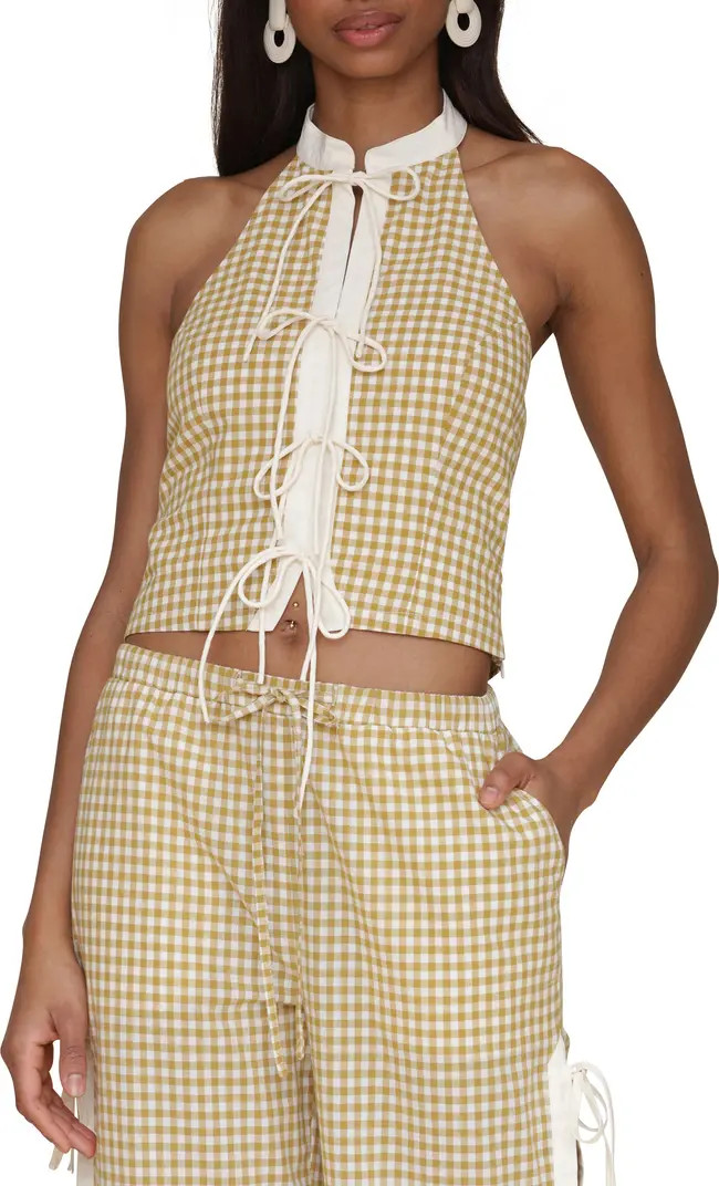 Tie Front Gingham Top | Nordstrom