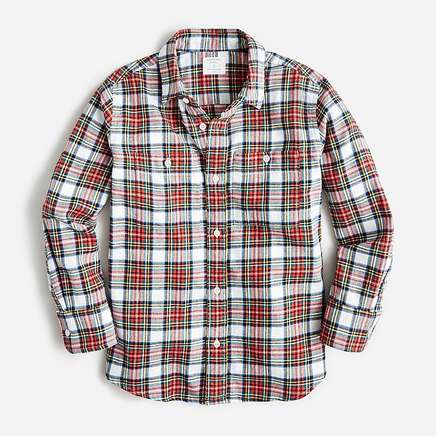 Kids' relaxed-fit shirt in lightweight flannel | J. Crew US