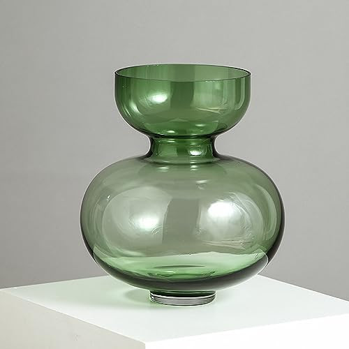 AISEER Light Luxury Transparent Clear Vases for Decor,Glass Vase Hydroponic Flower Vases Decorative for Home, Modern Geometric Transparent Glass Vase for Living Room Wedding Centerpieces Office Table | Amazon (US)