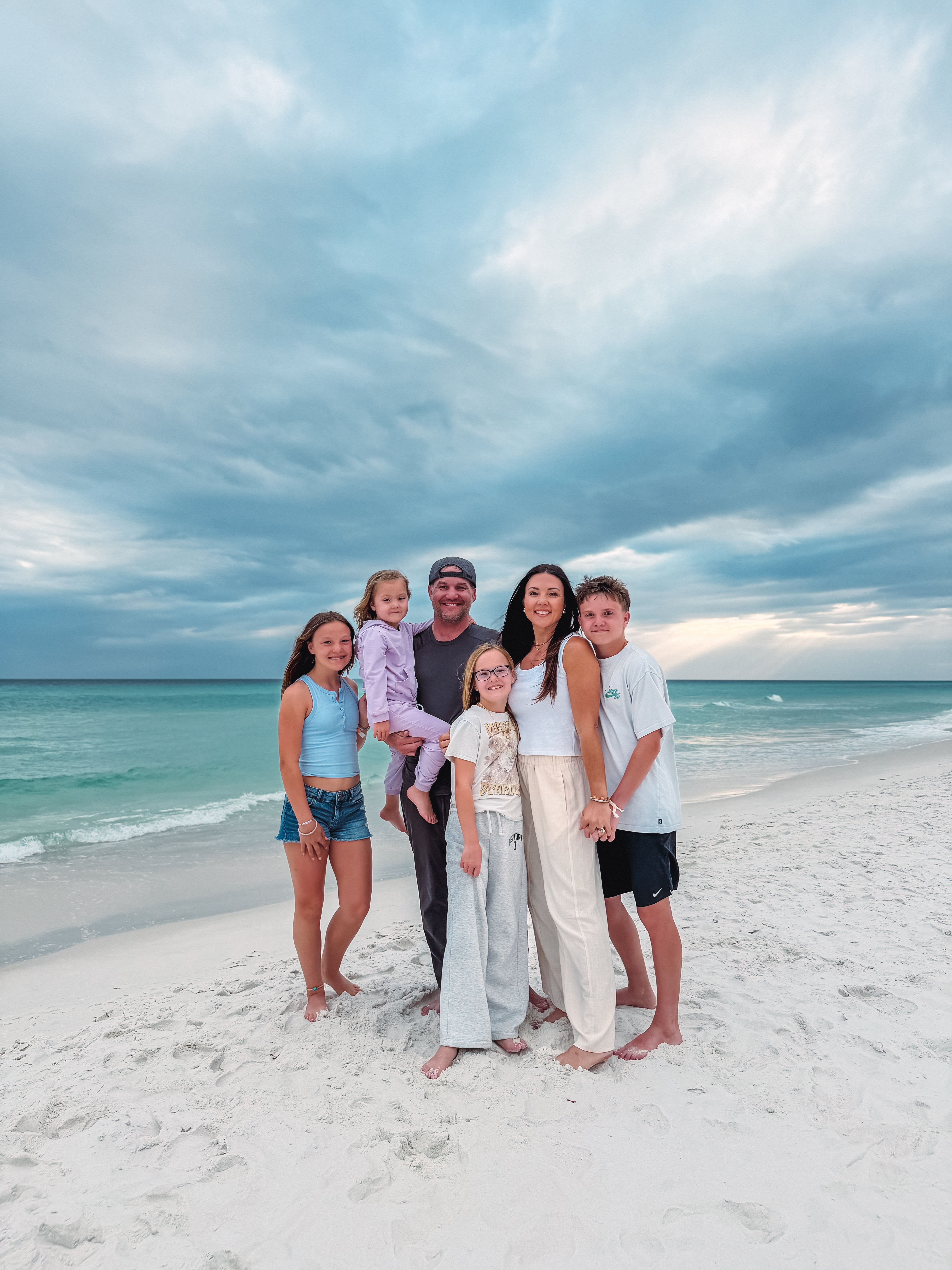 Sunset beach outfit from our time in 30A! Linen cream pants, white tank top.  

 #LTKootd #LTKSwim #LTKTravel