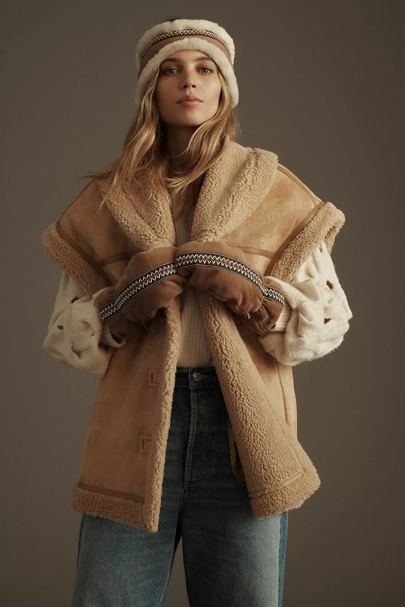 Avec Les Filles Relaxed Sherpa Vest | Anthropologie (US)