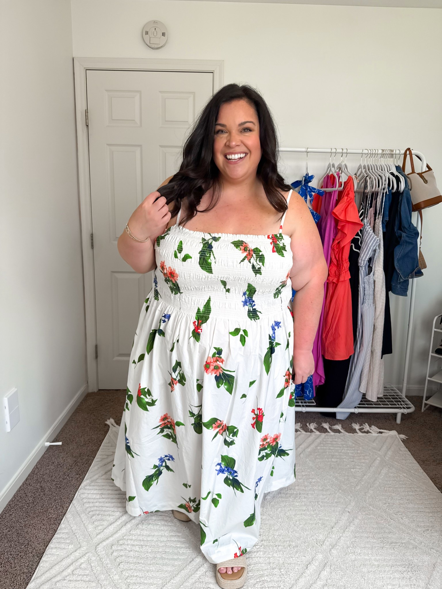 These Walmart summer dresses are gorgeous! This cream floral one with smocked top is incredible. Fits generously so you can size down one size! 

#LTKStyleTip #LTKPlusSize #LTKFindsUnder50