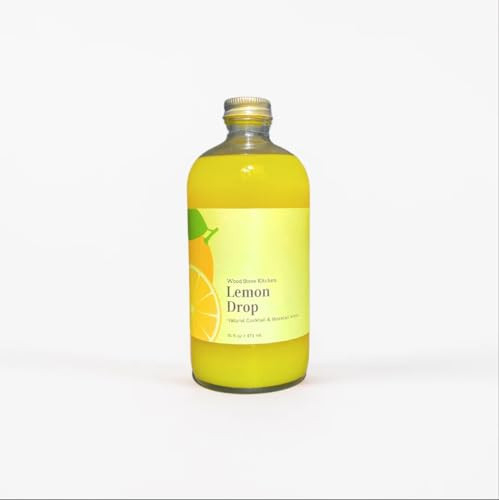 Wood Stove Kitchen Lemon Drop Mixer - Cocktail & Mocktail Creations for True Connoisseurs with Natural, Vibrant Flavors - Sweetly Tart and Zesty Lemon, Ideal for Blending with Drinks, 16 oz | Amazon (US)