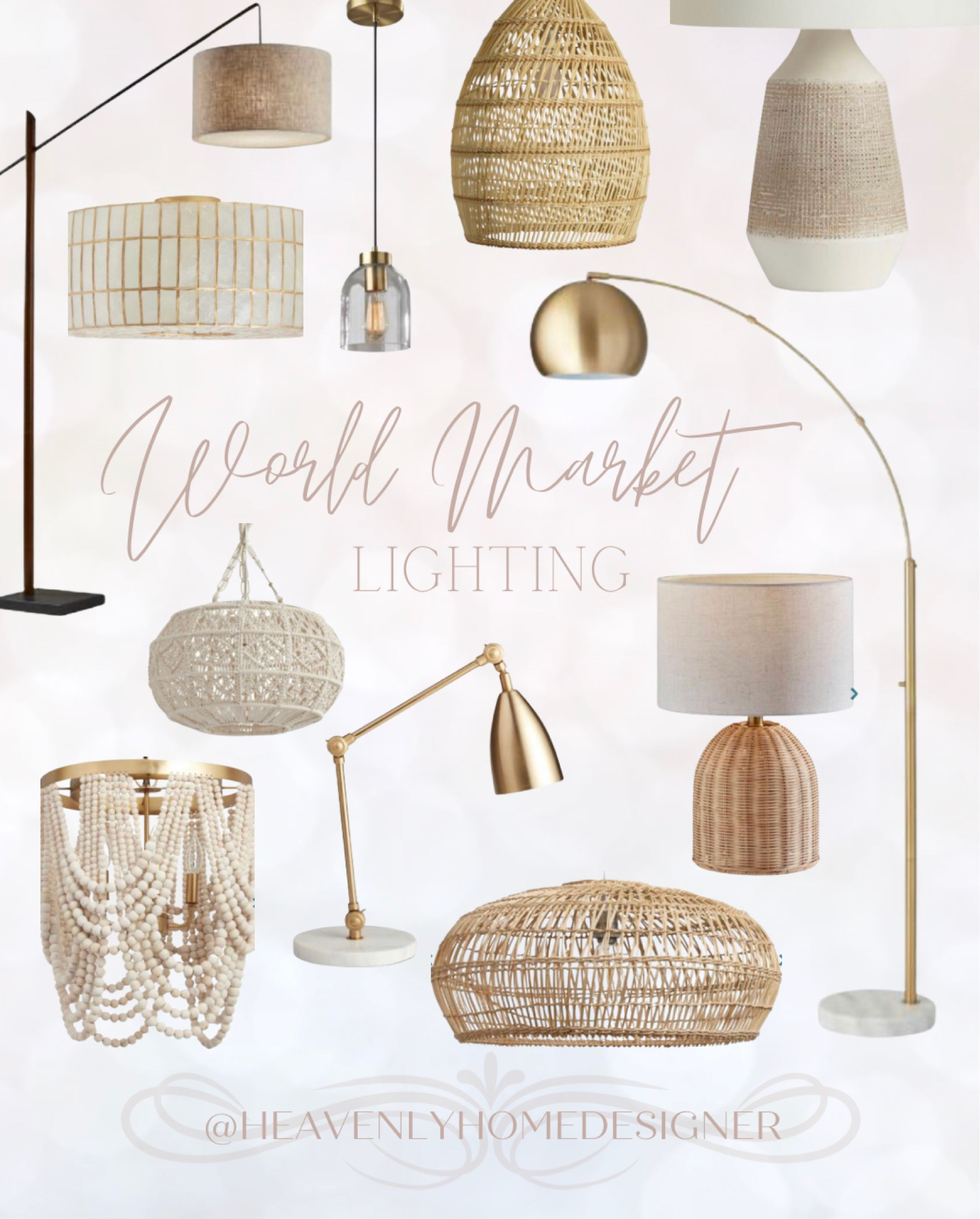 World market, boho decor, boho lighting, modern lighting, neutral decor, metallic, gold decor, beaded lighting, pendant lighting, floor lamp, table lamp, flush mount, woven lighting, basket lighting 

#LTKhome #LTKunder100 #LTKsalealert