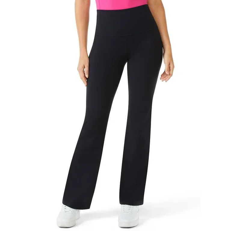 Sofia Active by Sofia Vergara Women’s High Waist Studio Fit and Flare Pants, 32" Inseam | Walmart (US)