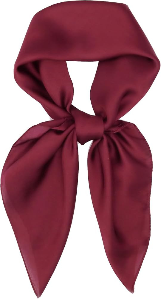 vimate Head Scarf for Women Hair 27'' Square Satin Silk Feeling Bnadana Neck Scarf Handbag Access... | Amazon (US)