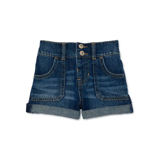 Wonder Nation Toddler Girls Denim Shorts, 12 Months-5T | Walmart (US)