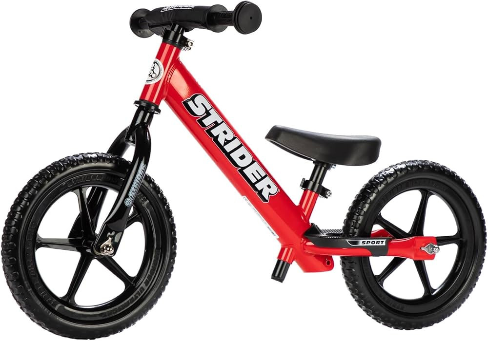 Strider 12” Sport Bike - No Pedal Balance Bicycle for Kids 1 to 4 Years - Includes Safety Pad, ... | Amazon (US)