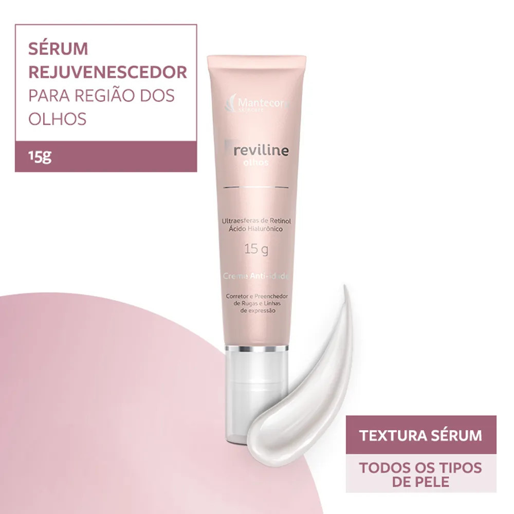 Creme para Àrea dos Olhos Rejuvenescedor Ultraesferas de Retinol Mantecorp Reviline 15 g | Amobeleza (BR)