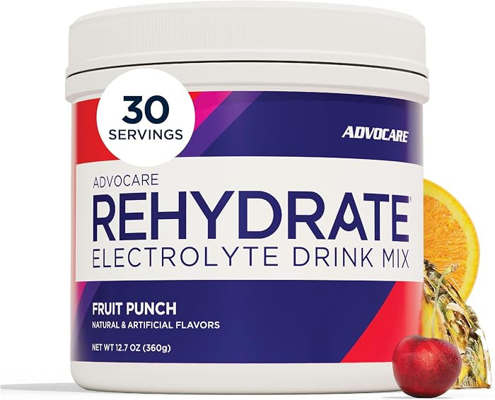 AdvoCare Rehydrate - Electrolyte Drink Mix - Includes Magnesium, Sodium, Potassium & Calcium - An... | Amazon (US)