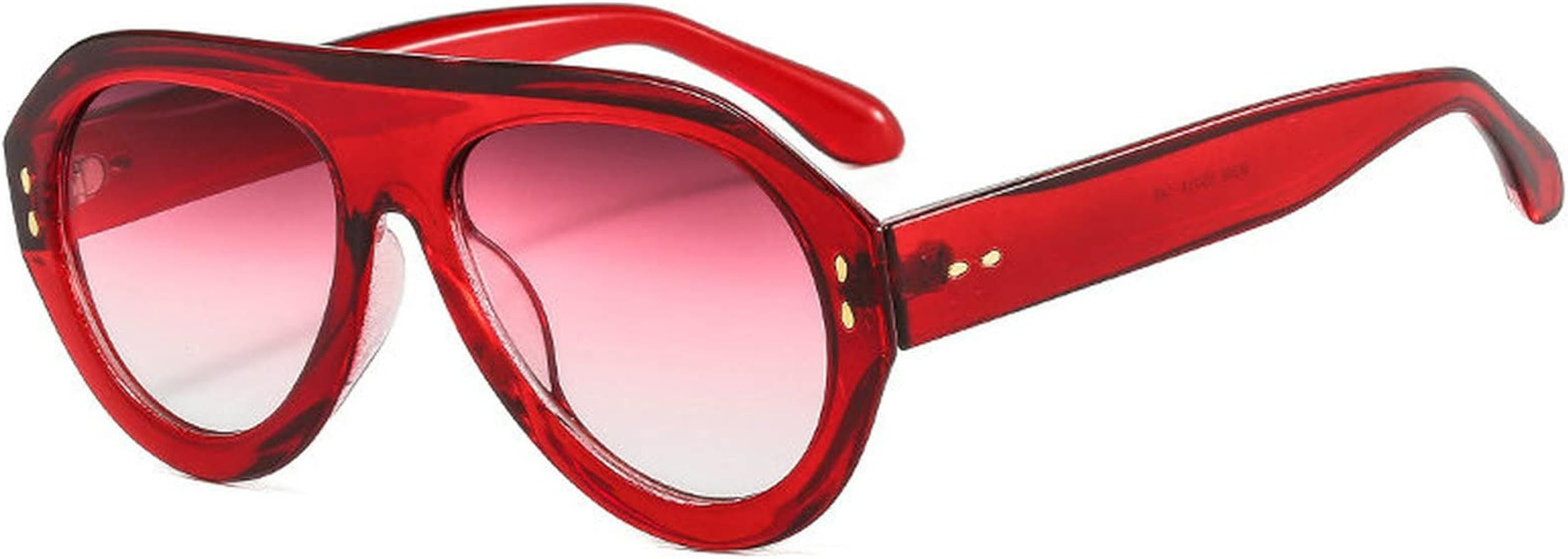 COTIA Punk Sunglasses Women Oversized Sun Glasses Men Women Thick Frame Eyewear | Amazon (US)