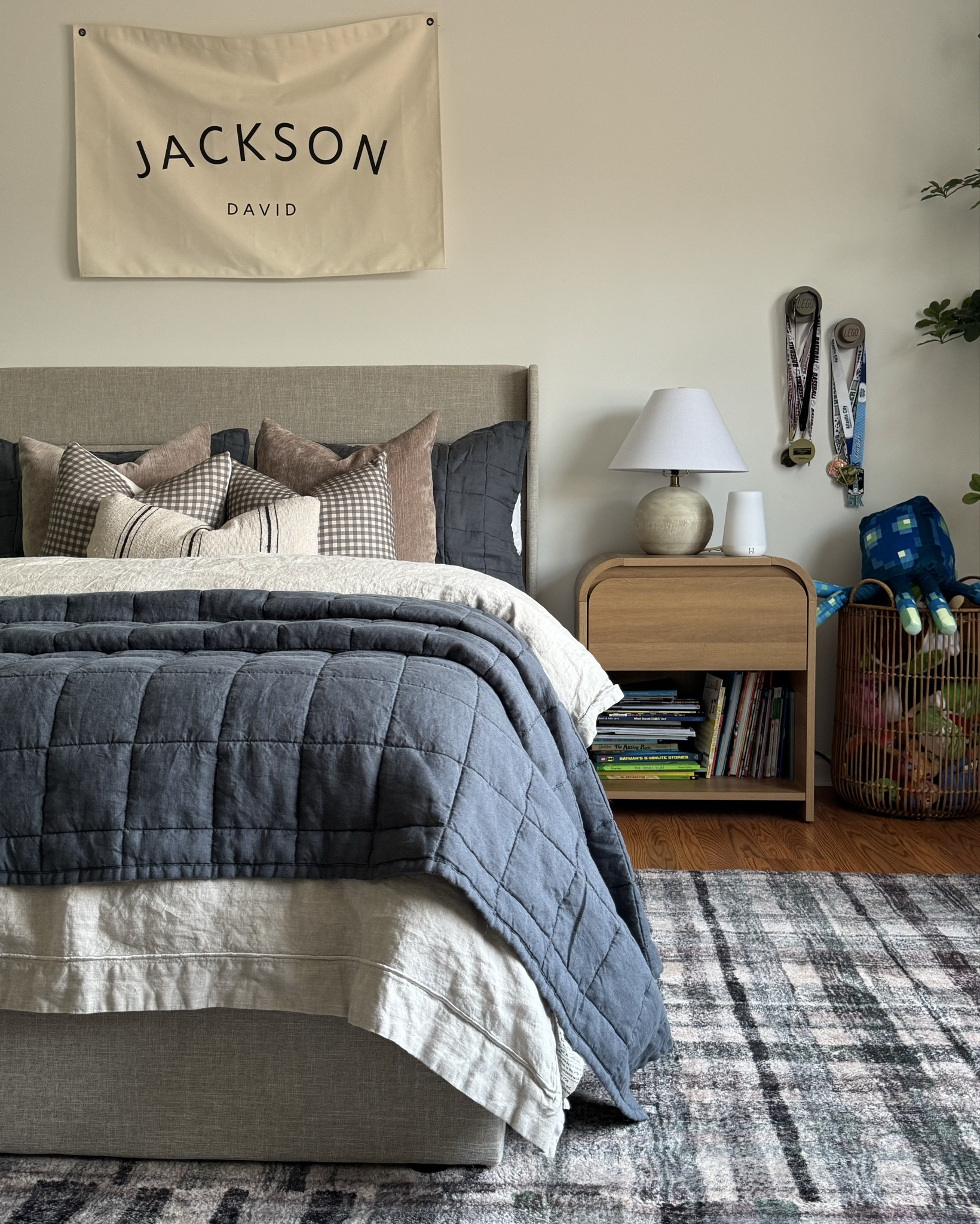 Kids bedroom, boys bedroom, toddler bedroom, kids bedding, throw pillows, bedroom decor, kids nightstands, bedroom rug for kids, Amazon curtains, Minecraft bedroom 


#LTKKids #LTKmomlife #LTKHome