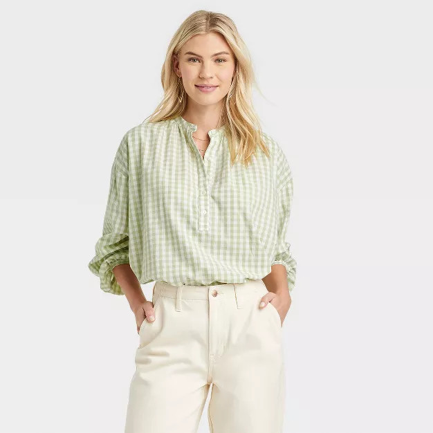 Women's Balloon Long Sleeve Poet Blouse - Universal Thread™ | Target