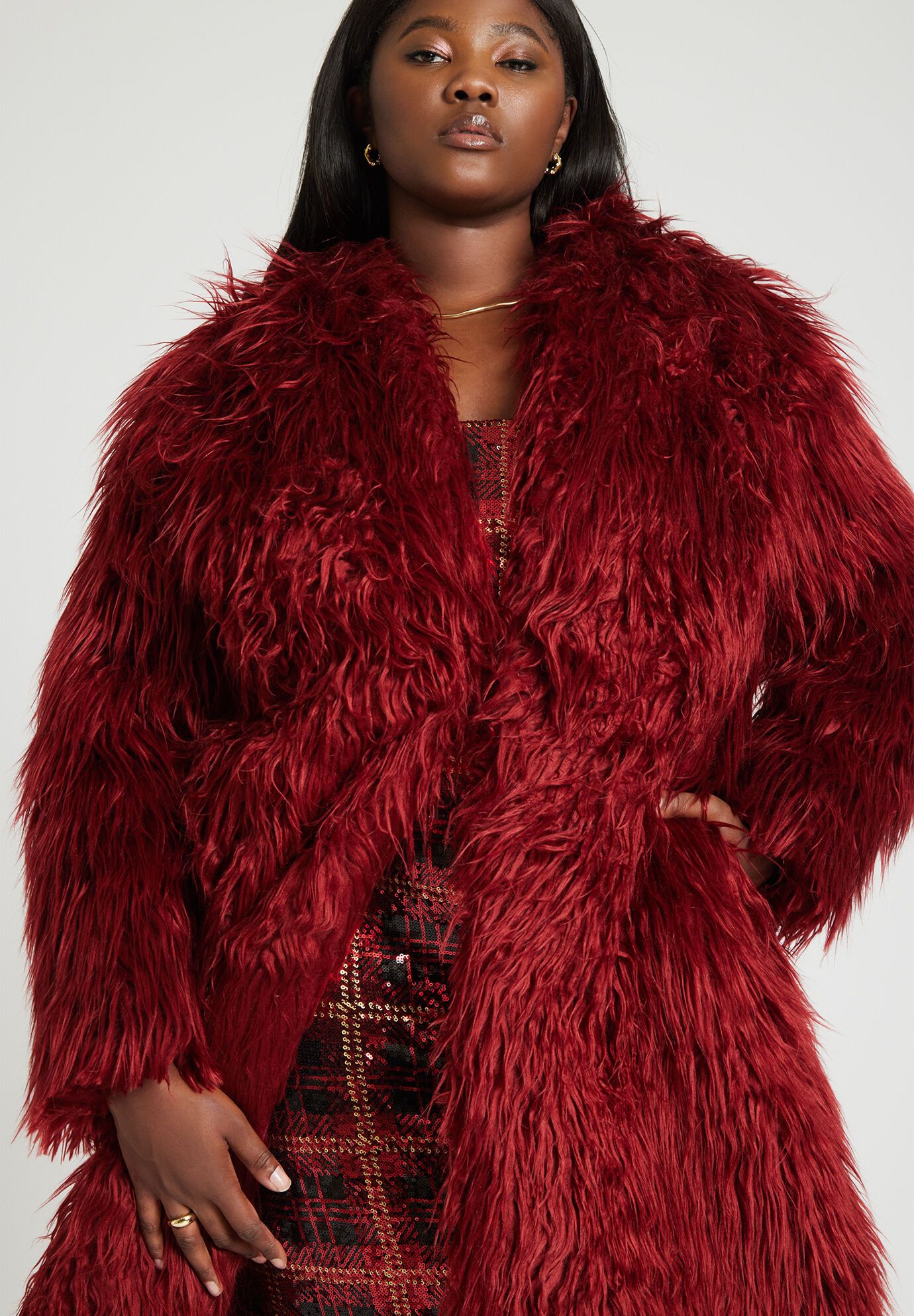 Oversized Fur Coat | Eloquii