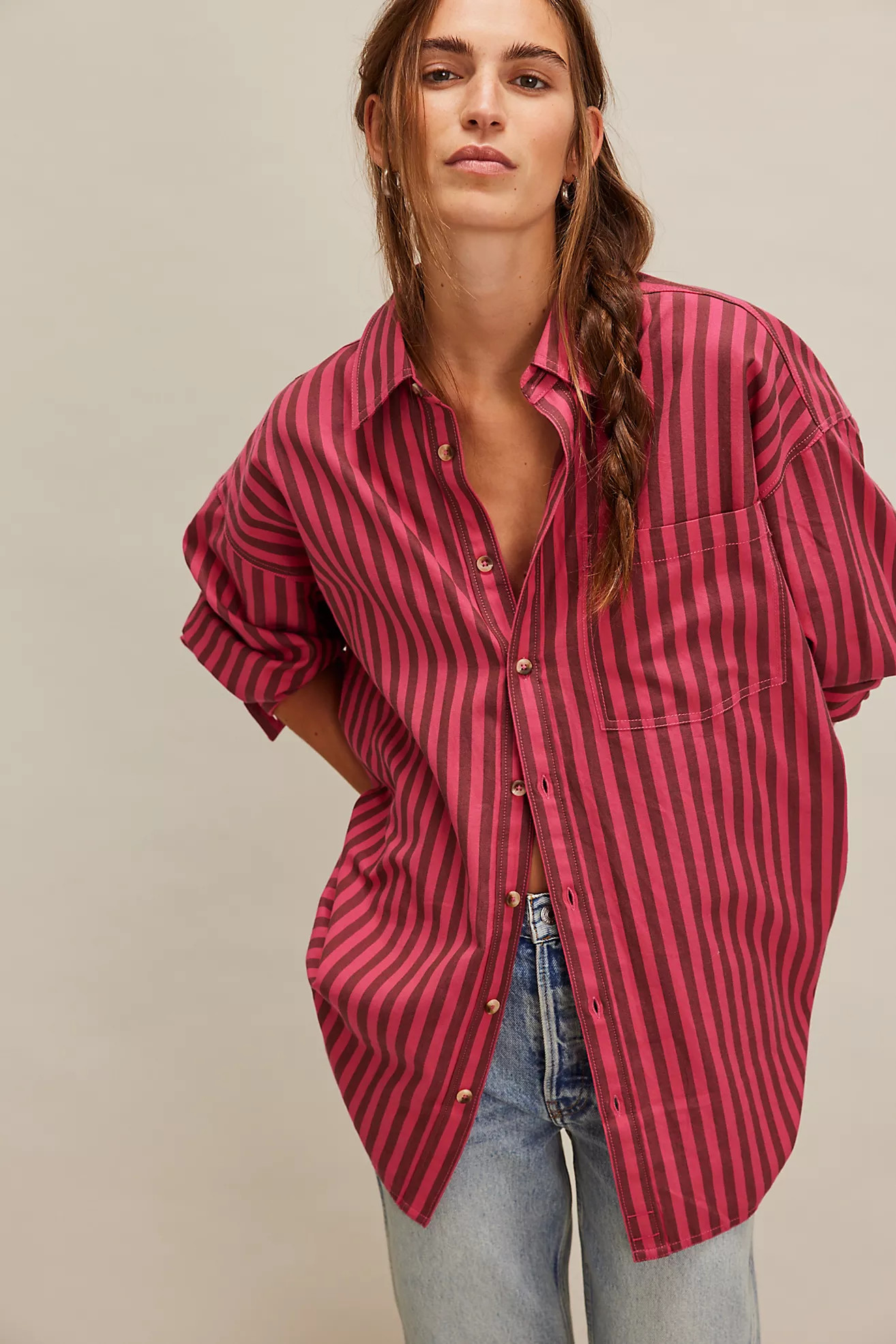 We The Free Freddie Striped Shirt | Free People (Global - UK&FR Excluded)