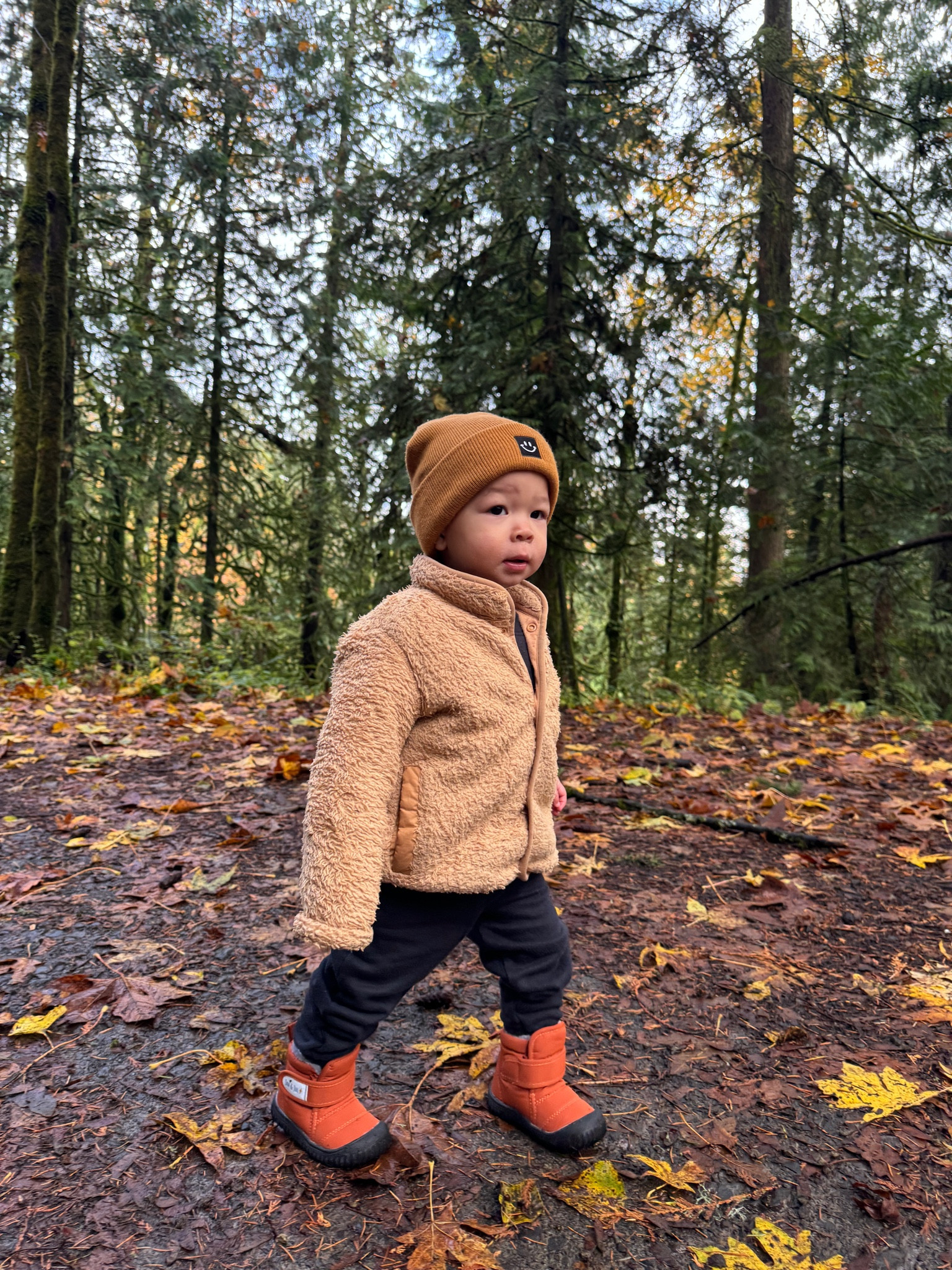 We tried about five or six different shoes and decided this was the best one! I love the fact that they’re water resistant, they have a wide box toe, they have a flexible soul, and they lined for warmth. They’re true to size, we sized up one so he can wear thicker socks (size 5 @ 16M)

#LTKFamily #LTKKids #LTKBaby