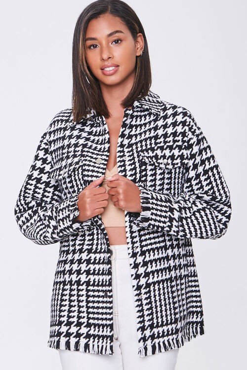 Tweed Houndstooth Jacket | Forever 21 (US)