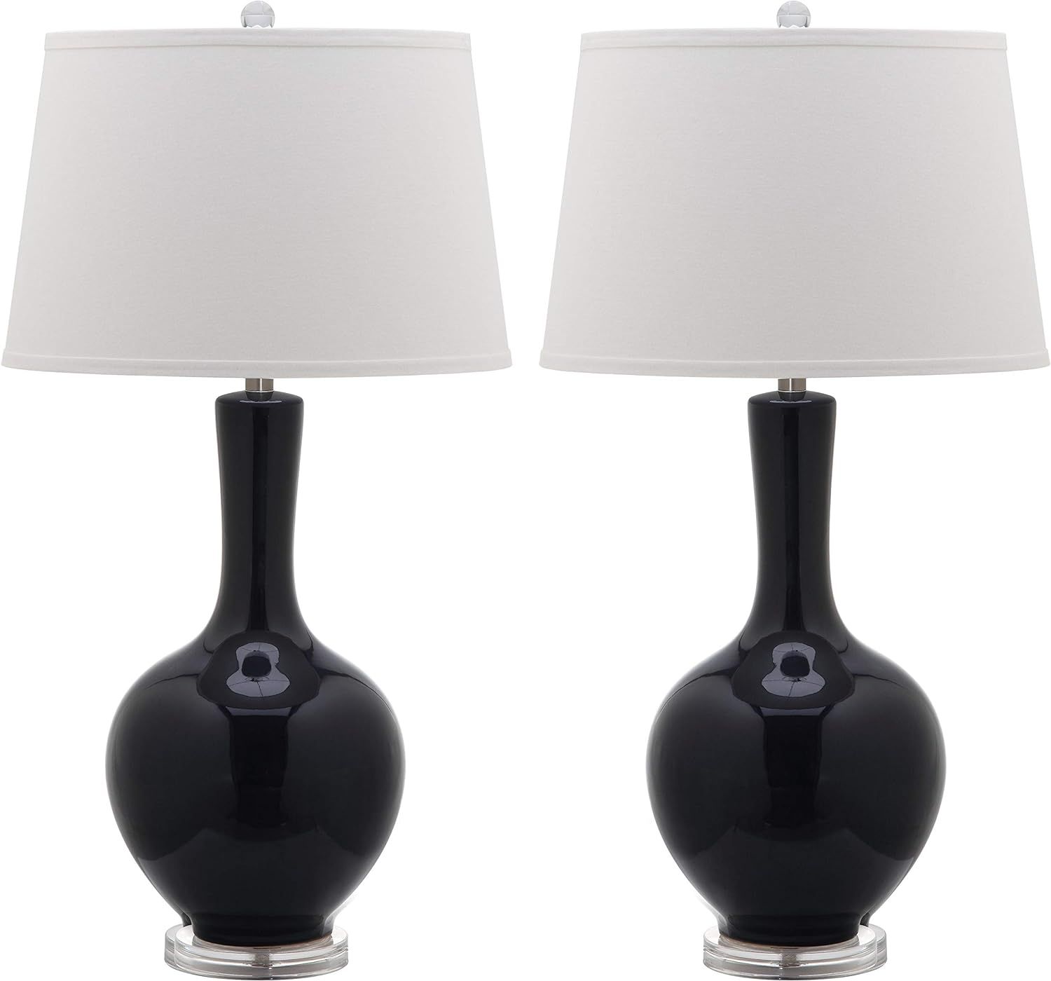 Safavieh Lighting Collection Blanche Gourd Orange 32-inch Table Lamp (Set of 2) | Amazon (US)