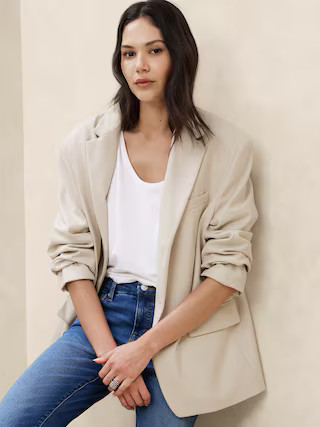 Oversized Two-Button Blazer | Banana Republic Factory