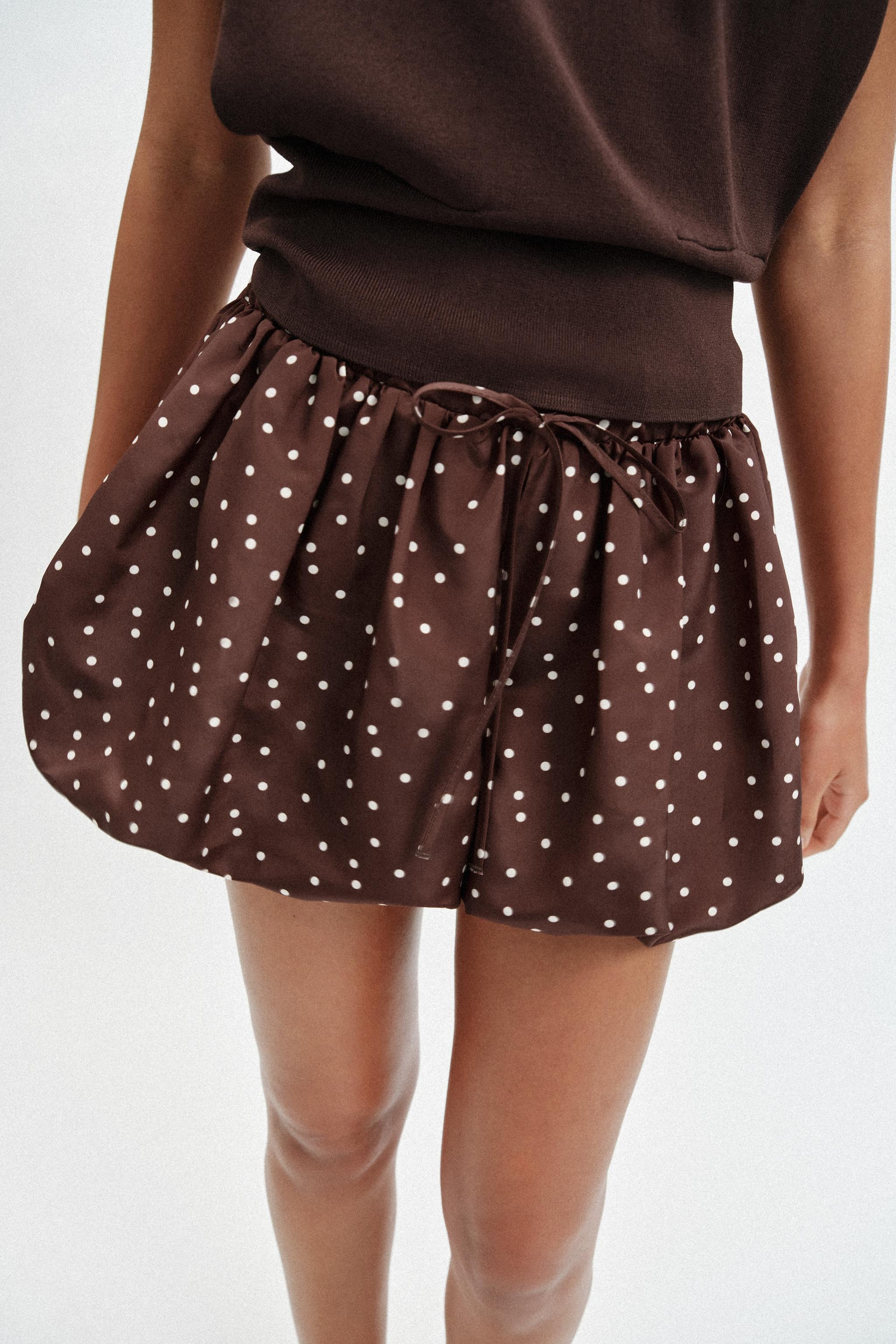 POLKA DOT BALLOON SKORT | Zara US