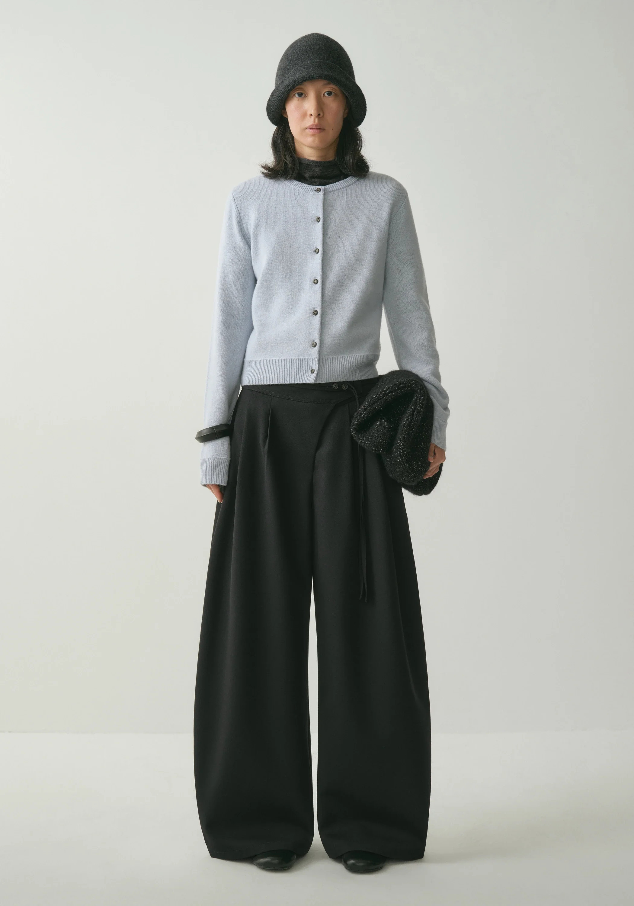 Asymmetric Wool-blend Pants | INSIS