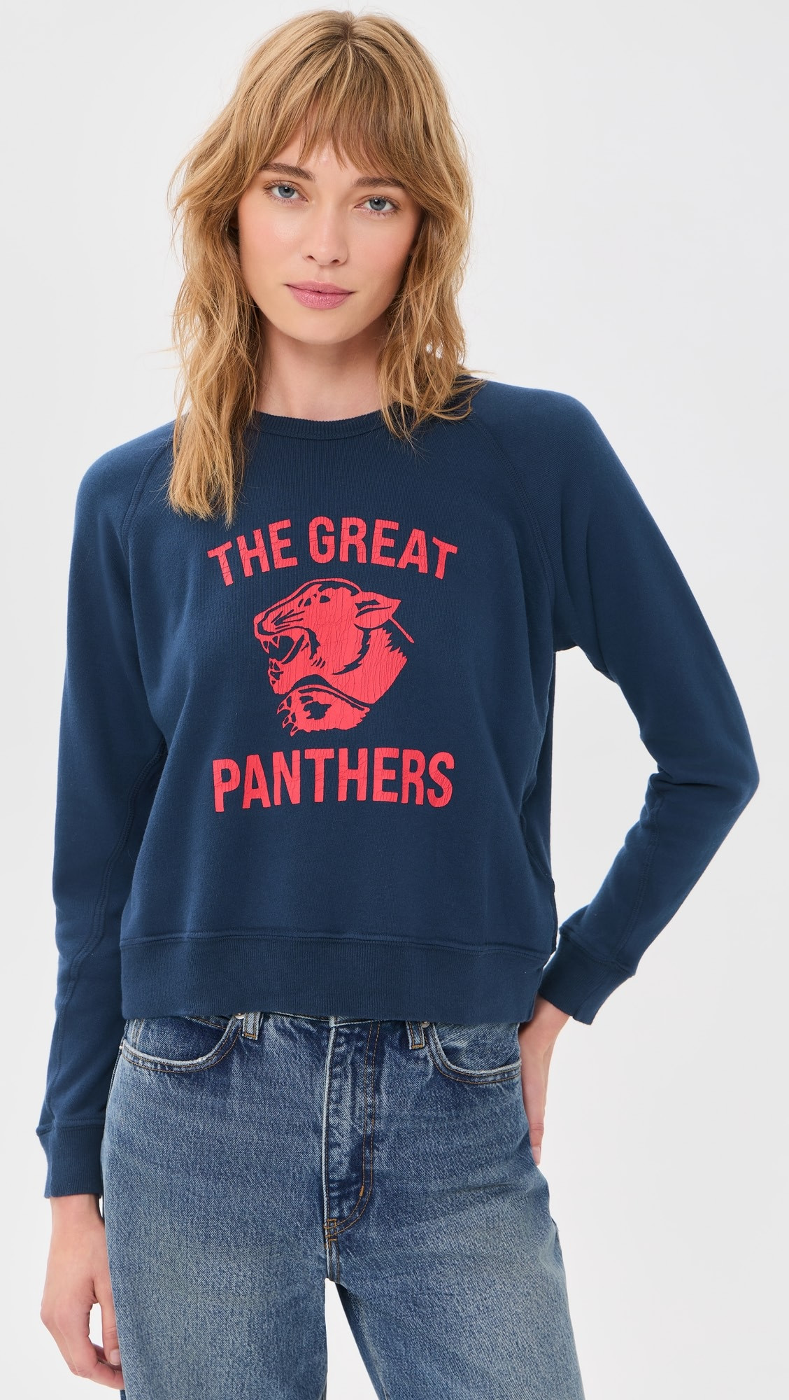 THE GREAT. The Fleece Growling Panther Rookie Sweatshirt | Shopbop | Shopbop