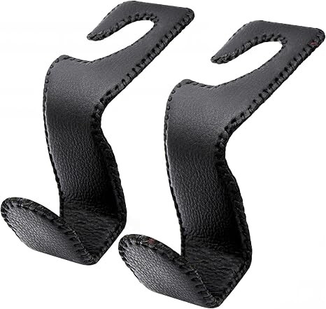 EldHus Headrest Hooks for Purses and Bags, 2 Pack Car Seat Hooks for Grocery Bag Handbag, Metal C... | Amazon (US)