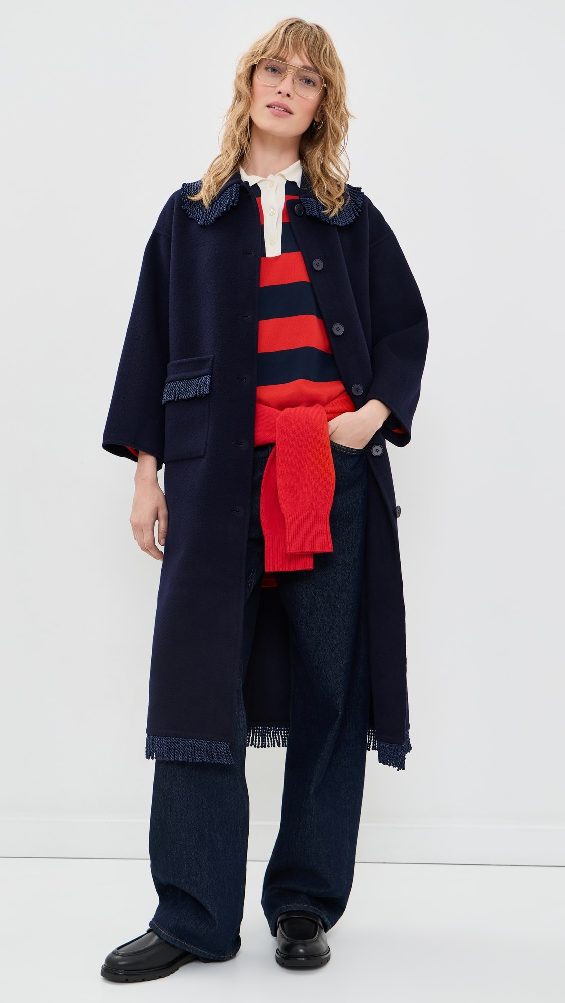 The Tiny Big Sister Frills Long Coat | Shopbop | Shopbop
