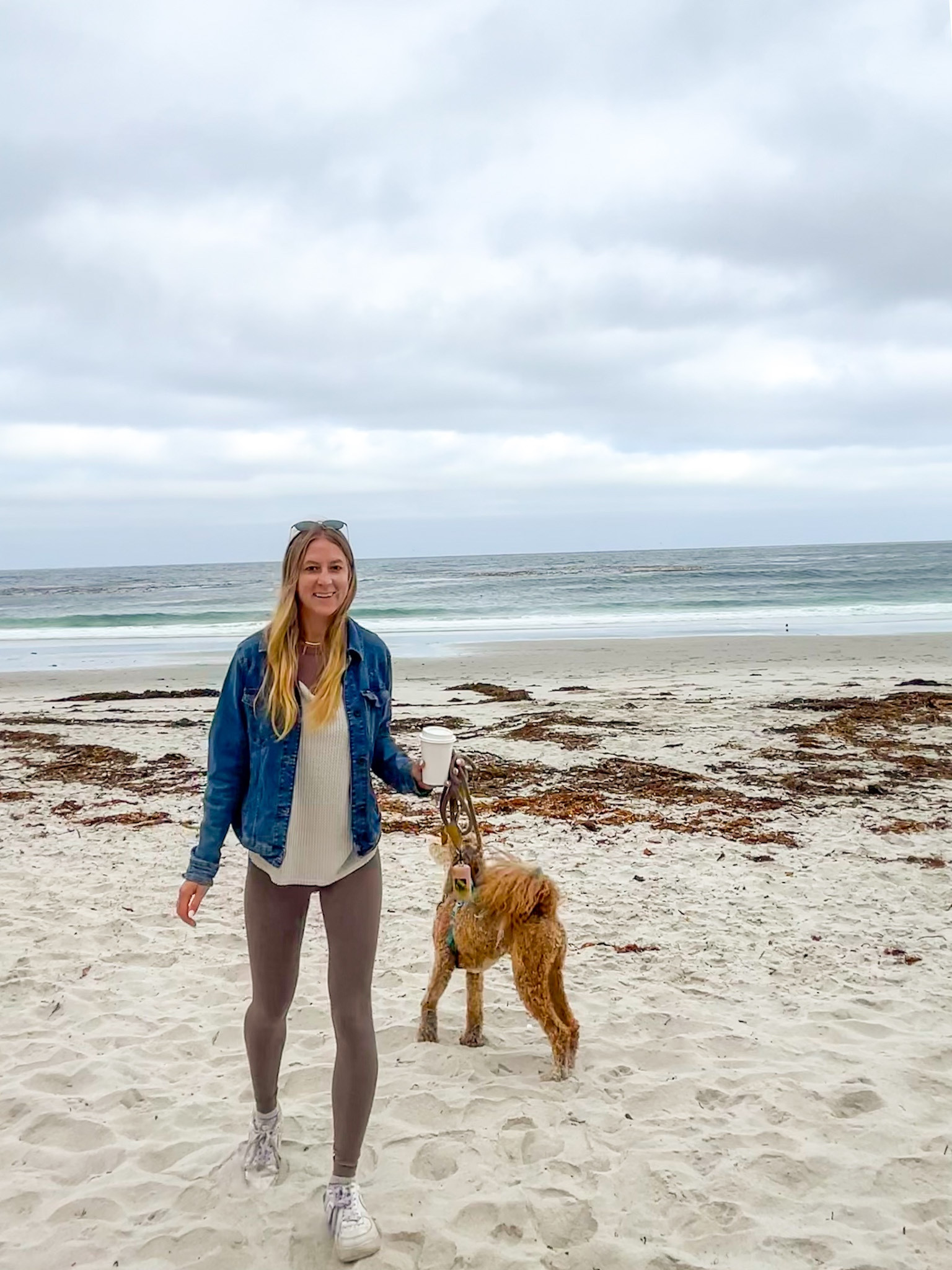 Northern California beach summer outfit - you need sweaters and leggings because it’s 50 degrees even in July! Picked up some tan high waisted leggings (Small) and light brown ribbed tank top (XS) to layer on the beach. Also I’ve been wearing my Gorjana gold necklace and yellow gold hoops for the last year (shower, sleep, never take off) and they’ve held up super well!! Definitely recommend for some staple / permanent jewelry pieces.

#LTKFitness #LTKSeasonal #LTKtravel