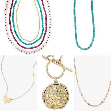 Layering necklaces. 20% off Allie + Bess with code MELANIE20