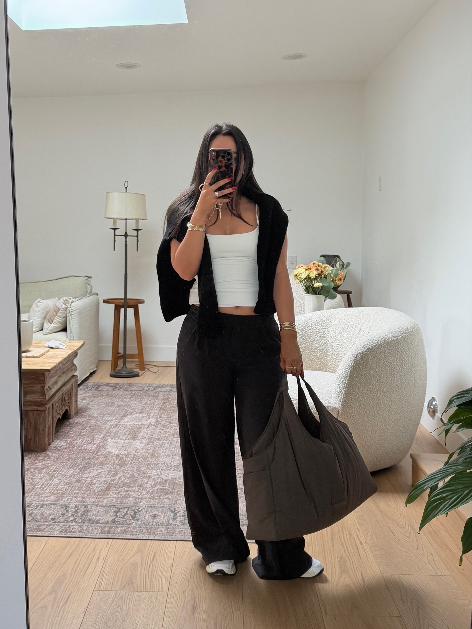 Airport outfit.