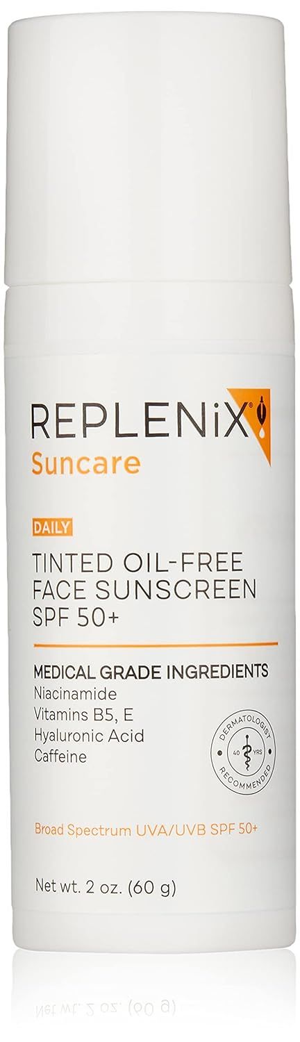 Replenix Oil-Free Tinted Face Sunscreen SPF 50+ | Amazon (US)