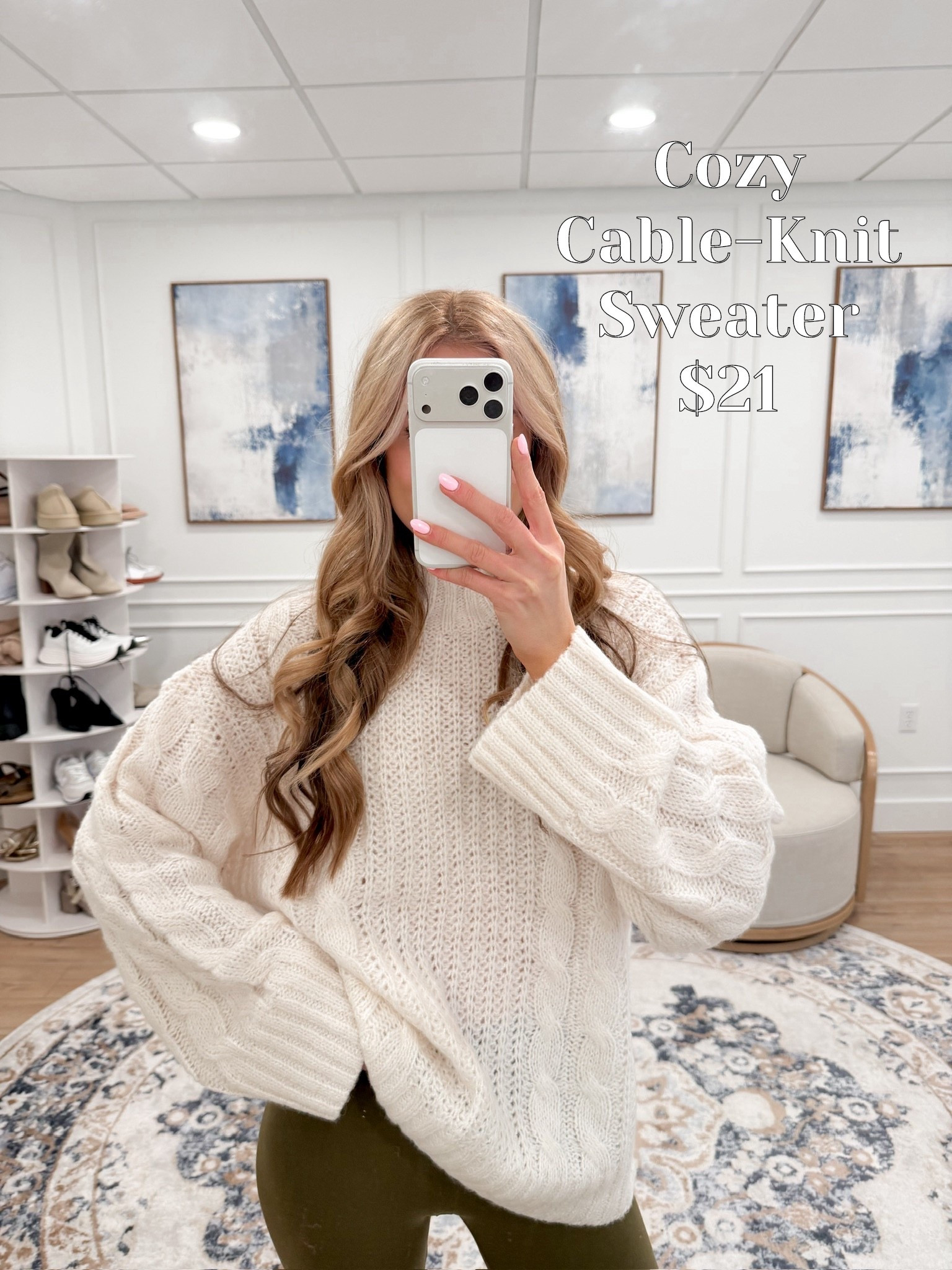 Oversized + cozy ✔️ This chunky cable-knit sweater is winter wardrobe perfection! Love it styled with leggings for a comfy-chic vibe.
Wearing size small

#LTKWorkwear #LTKSeasonal #LTKFindsUnder50