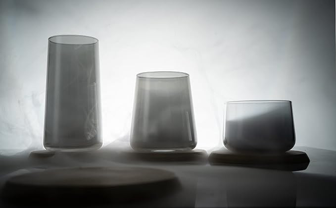 The TAG Store | Luxe Mixer Glasses Set of 2 | Smoke Collection | Pairs With Tasting and Drinking ... | Amazon (US)
