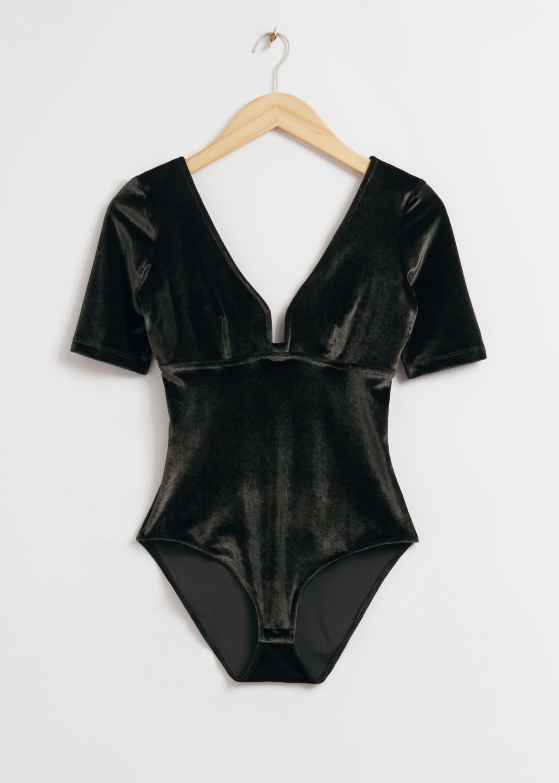 Velvet Jacquard Bodysuit | & Other Stories US