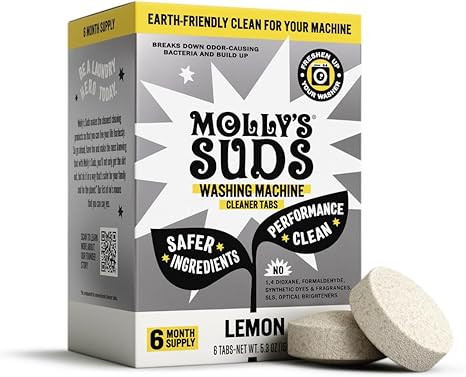 Molly's Suds Washing Machine Cleaner | Removes Odors & Grime from Front & Top Loader Machines, In... | Amazon (US)