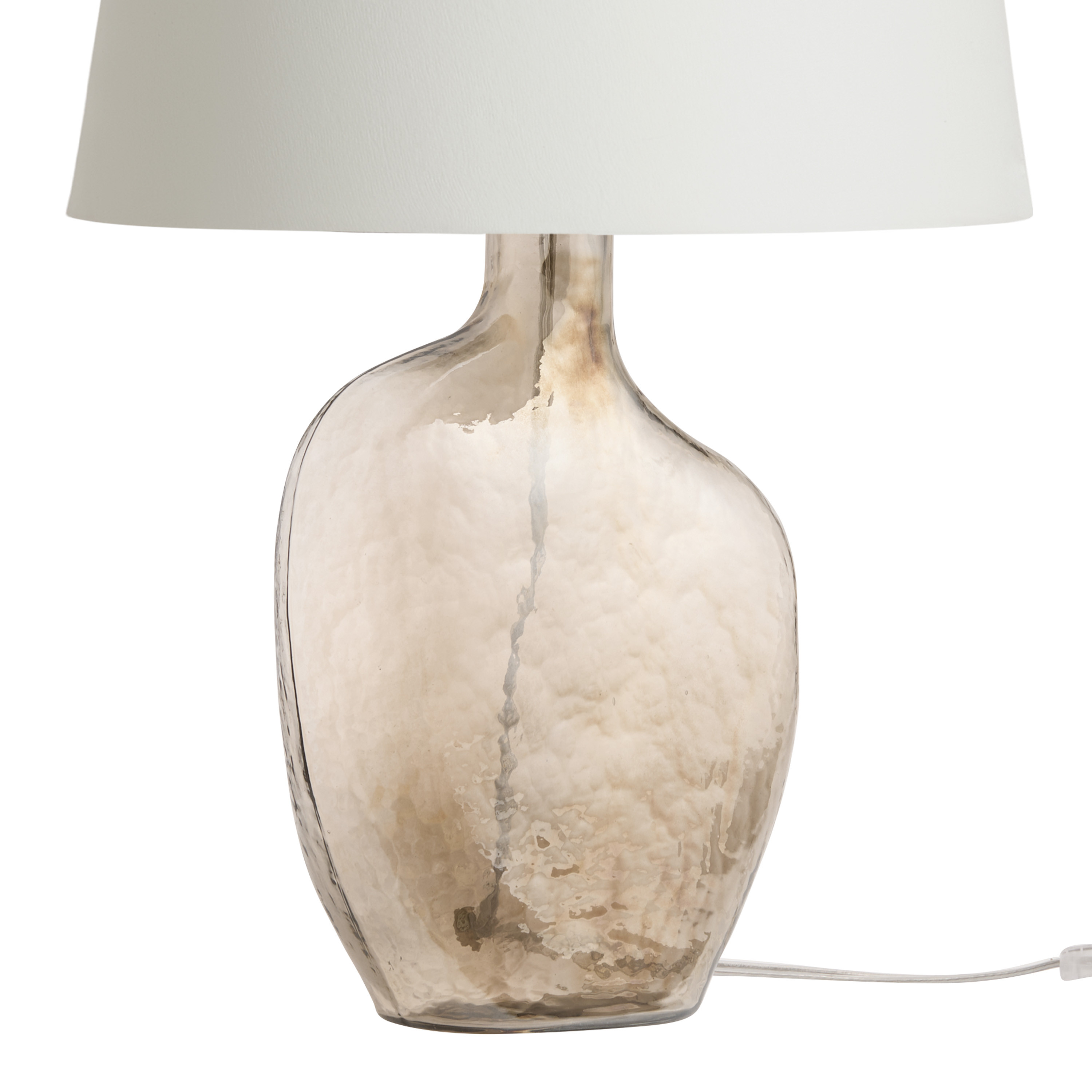 Amber Blown Glass Organic Textured Table Lamp Base | World Market