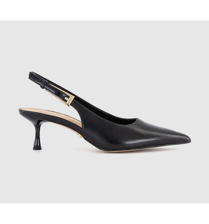 Metro Buckle Detail Slingback Kitten Heel | Office Shoes (UK)
